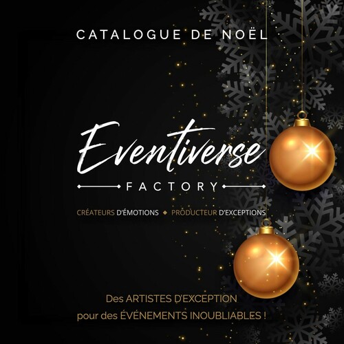 🎄✨ ELLE EST ARRIVÉE ! NOTRE NOUVELLE BROCHURE “SPÉCIAL NOËL” EST DISPONIBLE ! 🎅

Chez Eventiverse, Noël, on ne le prépare jamais trop tôt… et surtout, on ne fait pas les choses à moitié ! 😏🎁

Nous sommes ravis de vous dévoiler notre nouvelle brochure Spécial Noël & Fêtes de fin d’année 2026.

À l’intérieur, découvrez une sélection de nos animations, spectacles, artistes et expériences festives imaginés pour faire briller vos arbres de Noël, soirées d’entreprise, événements CSE, marchés de Noël et fêtes de fin d’année. ✨

🎅 Animations de Noël
🎭 Spectacles & artistes
🎶 Ambiances musicales
🎰 Soirées thématiques
🎠 Animations familiales

✨ Et plein d’autres idées pour créer un événement qui ne ressemble à aucun autre !
Vous préparez déjà votre événement de fin d’année ? 
C’est le moment de trouver l’inspiration !

📩 Envoyez-nous simplement un DM avec votre adresse e-mail et nous vous transmettrons notre nouvelle brochure.

Et maintenant… place à la magie de Noël ! 🎄✨
#Noel2026 #Evenementiel #AnimationNoel #EvenementEntreprise #CSE
