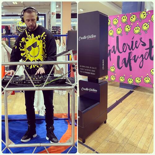 🇫🇷 Dj set avec @djadrianswitch et Creativ’pictures à l’occasion des 50 ans de Smiley aux Galeries Lafayette by @agence.creativevent ! 

www.creativevent.fr 

🇬🇧 Dj set with @djadrianswitch and Creativ'pictures for Smiley's 50th birthday at Galeries Lafayette by @agence.creativevent!

#galerieslafayette #50anssmiley #smiley #dj #djset #borneselfie #karllagerfeld